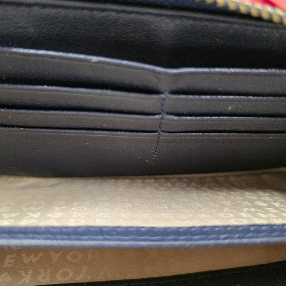 Kate Spade Blue Plaid Wallet - Picture 5 of 9